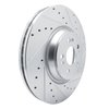 631-63192R Drilled/Slotted Brake Rotor [Silver], Fits Select Mercedes-Benz, Position: Front Right - image 2