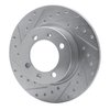631-65001L Drilled/Slotted Brake Rotor [Silver], 1981-1987 GM, Position: Front Left - image 2