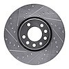 631-65013L Drilled/Slotted Brake Rotor [Silver], 1999-2010 GM, Position: Front Left - image 1