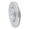 631-65016L Drilled/Slotted Brake Rotor [Silver], 2003-2011 GM, Position: Front Left - image 2