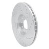 631-65016L Drilled/Slotted Brake Rotor [Silver], 2003-2011 GM, Position: Front Left - image 4