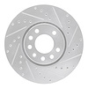 631-65016R Drilled/Slotted Brake Rotor [Silver], 2003-2011 GM, Position: Front Right - image 1