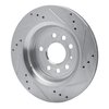 631-65018L Drilled/Slotted Brake Rotor [Silver], 2003-2011 GM, Position: Rear Left - image 4