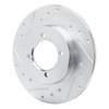 631-67002L Drilled/Slotted Brake Rotor [Silver], 1975-1982 Infiniti/Nissan, Position: Front Left - image 2