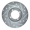 631-67004R Drilled/Slotted Brake Rotor [Silver], 1974-1978 Infiniti/Nissan, Position: Front Right - image 1