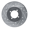 631-67007L Drilled/Slotted Brake Rotor [Silver], 1977-1980 Infiniti/Nissan, Position: Front Left - image 1