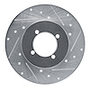 631-67007R Drilled/Slotted Brake Rotor [Silver], 1977-1980 Infiniti/Nissan, Position: Front Right - image 1
