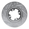 631-67008L Drilled/Slotted Brake Rotor [Silver], 1981-1988 Infiniti/Nissan, Position: Front Left - image 1