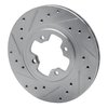 631-67008L Drilled/Slotted Brake Rotor [Silver], 1981-1988 Infiniti/Nissan, Position: Front Left - image 2