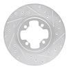 631-67008R Drilled/Slotted Brake Rotor [Silver], 1981-1988 Infiniti/Nissan, Position: Front Right - image 1