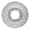 631-67009L Drilled/Slotted Brake Rotor [Silver], 1970-1973 Infiniti/Nissan, Position: Front Left - image 1