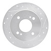 631-67010R Drilled/Slotted Brake Rotor [Silver], 1979-1981 Infiniti/Nissan, Position: Rear Right - image 1