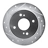 631-67012L Drilled/Slotted Brake Rotor [Silver], 1982-1988 Infiniti/Nissan, Position: Rear Left - image 1