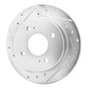 631-67012L Drilled/Slotted Brake Rotor [Silver], 1982-1988 Infiniti/Nissan, Position: Rear Left - image 2