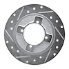 631-67013L Drilled/Slotted Brake Rotor [Silver], 1982-1986 Infiniti/Nissan, Position: Front Left - image 1