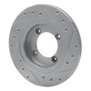 631-67013L Drilled/Slotted Brake Rotor [Silver], 1982-1986 Infiniti/Nissan, Position: Front Left - image 4