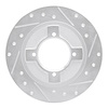 631-67013R Drilled/Slotted Brake Rotor [Silver], 1982-1986 Infiniti/Nissan, Position: Front Right - image 1