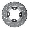 631-67014L Drilled/Slotted Brake Rotor [Silver], 1982-1986 Infiniti/Nissan, Position: Front Left - image 1