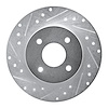 631-67015L Drilled/Slotted Brake Rotor [Silver], 1984-1985 Infiniti/Nissan, Position: Rear Left - image 1