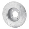 631-67015L Drilled/Slotted Brake Rotor [Silver], 1984-1985 Infiniti/Nissan, Position: Rear Left - image 4