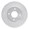 631-67015R Drilled/Slotted Brake Rotor [Silver], 1984-1985 Infiniti/Nissan, Position: Rear Right - image 1