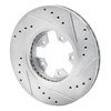 631-67017L Drilled/Slotted Brake Rotor [Silver], 1984-1989 Infiniti/Nissan, Position: Front Left - image 4