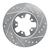 631-67017R Drilled/Slotted Brake Rotor [Silver], 1984-1989 Infiniti/Nissan, Position: Front Right - image 1
