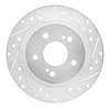 631-67018R Drilled/Slotted Brake Rotor [Silver], 1984-1988 Infiniti/Nissan, Position: Rear Right - image 1