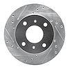 631-67022L Drilled/Slotted Brake Rotor [Silver], 1985-1989 Infiniti/Nissan, Position: Front Left - image 1
