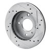 631-67022L Drilled/Slotted Brake Rotor [Silver], 1985-1989 Infiniti/Nissan, Position: Front Left - image 4