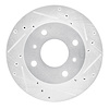 631-67022R Drilled/Slotted Brake Rotor [Silver], 1985-1989 Infiniti/Nissan, Position: Front Right - image 1