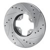 631-67023L Drilled/Slotted Brake Rotor [Silver], 1984-1985 Infiniti/Nissan, Position: Front Left - image 3
