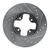 631-67023L Drilled/Slotted Brake Rotor [Silver], 1984-1985 Infiniti/Nissan, Position: Front Left - image 4