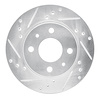 631-67024L Drilled/Slotted Brake Rotor [Silver], 1986-2017 Infiniti/Nissan, Position: Front Left