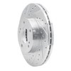631-67025L Drilled/Slotted Brake Rotor [Silver], 1987-1989 Infiniti/Nissan, Position: Front Left - image 2