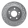 631-67026R Drilled/Slotted Brake Rotor [Silver], 1987-1989 Infiniti/Nissan, Position: Rear Right - image 1