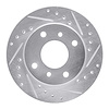 631-67027R Drilled/Slotted Brake Rotor [Silver], 1989-1996 Infiniti/Nissan, Position: Front Right - image 1