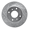 631-67028L Drilled/Slotted Brake Rotor [Silver], 1989-2013 Multiple Makes/Models, Position: Front Left