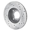 631-67028L Drilled/Slotted Brake Rotor [Silver], 1989-2013 Multiple Makes/Models, Position: Front Left - image 4