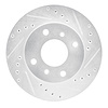 631-67028R Drilled/Slotted Brake Rotor [Silver], 1989-2013 Multiple Makes/Models, Position: Front Right