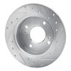 631-67029L Drilled/Slotted Brake Rotor [Silver], 1989-1998 Infiniti/Nissan, Position: Rear Left - image 4