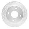 631-67029R Drilled/Slotted Brake Rotor [Silver], 1989-1998 Infiniti/Nissan, Position: Rear Right - image 1