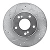 631-67030L Drilled/Slotted Brake Rotor [Silver], 1989-1999 Infiniti/Nissan, Position: Front Left - image 1
