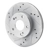 631-67030L Drilled/Slotted Brake Rotor [Silver], 1989-1999 Infiniti/Nissan, Position: Front Left - image 2