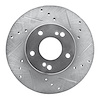 631-67030R Drilled/Slotted Brake Rotor [Silver], 1989-1999 Infiniti/Nissan, Position: Front Right - image 1