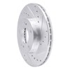 631-67030R Drilled/Slotted Brake Rotor [Silver], 1989-1999 Infiniti/Nissan, Position: Front Right - image 2