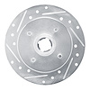 631-67032L Drilled/Slotted Brake Rotor [Silver], 1988-1988 Infiniti/Nissan, Position: Rear Left - image 1