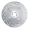 631-67032R Drilled/Slotted Brake Rotor [Silver], 1988-1988 Infiniti/Nissan, Position: Rear Right - image 1