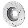 631-67033L Drilled/Slotted Brake Rotor [Silver], 1989-1990 Infiniti/Nissan, Position: Front Left - image 4