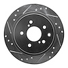 631-67034L Drilled/Slotted Brake Rotor [Silver], 1989-1996 Infiniti/Nissan, Position: Rear Left - image 1